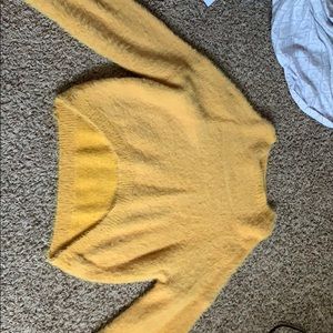 Yellow semi turtle neck sweater